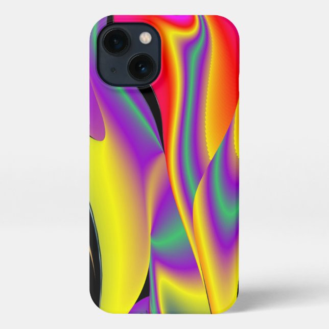 The Magic of Colours Abstract 3D Rainbowart iPhone Case (Back)
