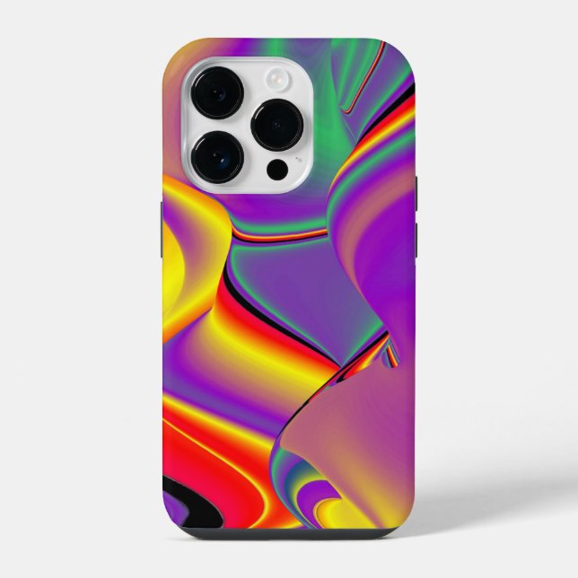 The Magic of Colours Abstract 3D Rainbowart iPhone Case (Back)
