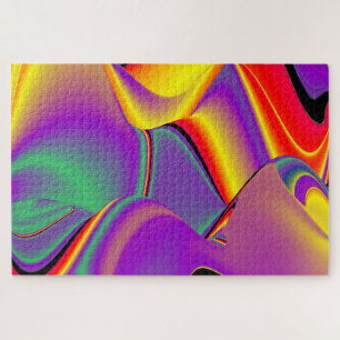 The Magic of Colours Abstract 3D Rainbowart Jigsaw Puzzle