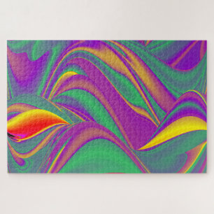 The Magic of Colours Abstract 3D Rainbowart Jigsaw Puzzle