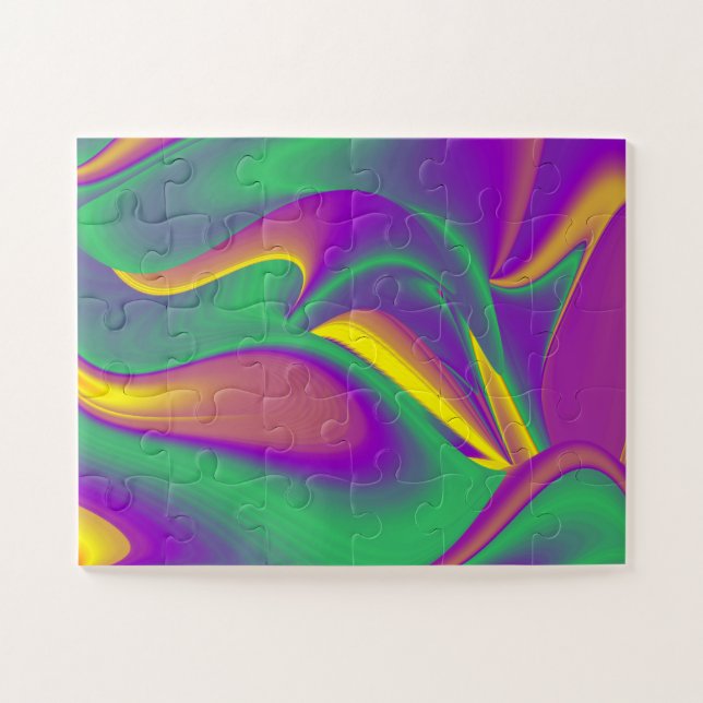 The Magic of Colours Abstract 3D Rainbowart Jigsaw Puzzle (Horizontal)