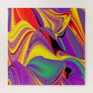 The Magic of Colours Abstract 3D Rainbowart Jigsaw Puzzle