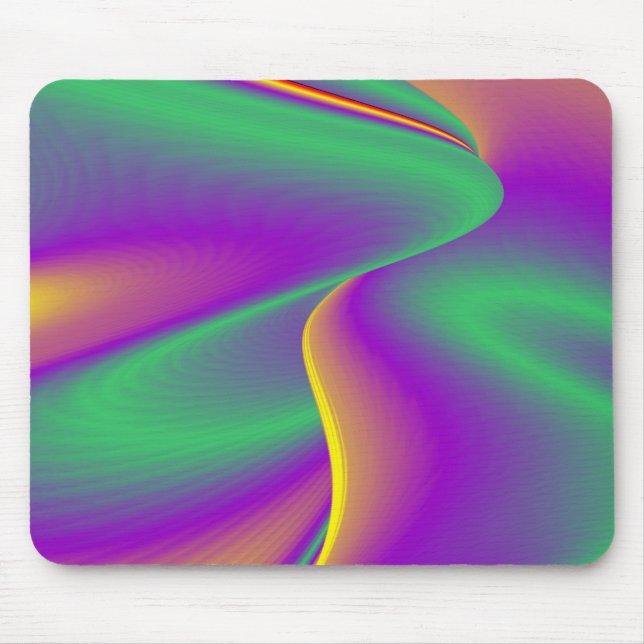 The Magic of Colours Abstract 3D Rainbowart Mouse Pad (Front)