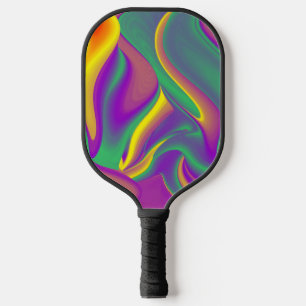The Magic of Colours Abstract 3D Rainbowart Pickleball Paddle