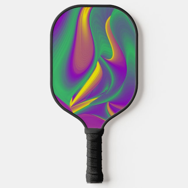 The Magic of Colours Abstract 3D Rainbowart Pickleball Paddle (Front)