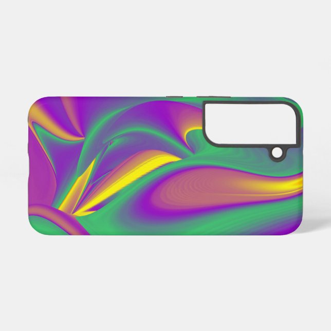 The Magic of Colours Abstract 3D Rainbowart Samsung Galaxy S22 Case (Back Horizontal)