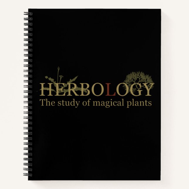 the magic of herbology notebook (Front)
