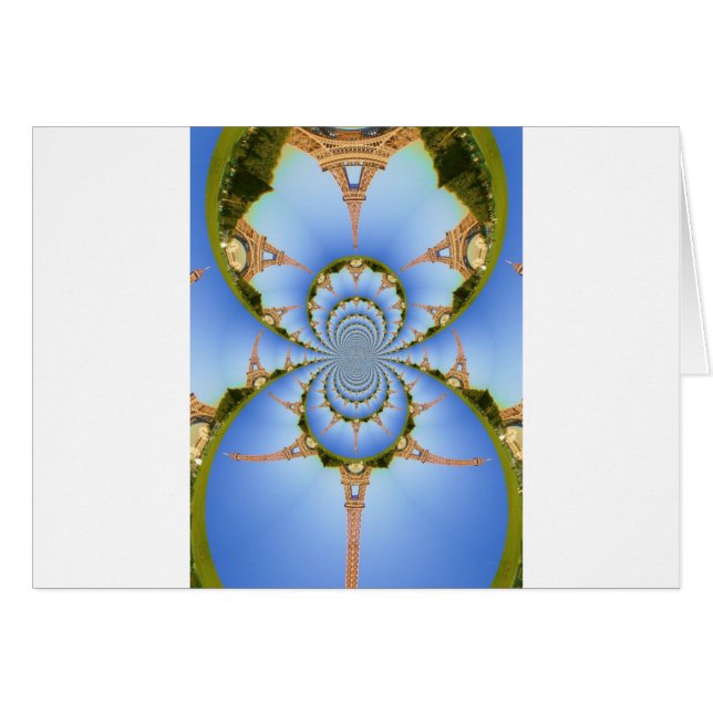 The Magic of Paris: Geometric Eiffel Tower Design (Front Horizontal)