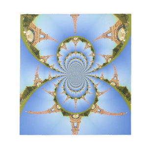 The Magic of Paris: Geometric Eiffel Tower Design Notepad