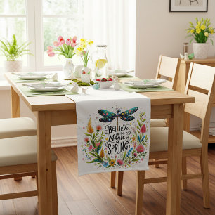 The Magic of Spring floral Short Table Runner