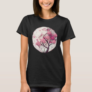 The Magic of Springtime in a Geometric Cherry Blos T-Shirt