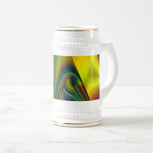 The Magic of Summer , Abstract 3D Art Beer Stein