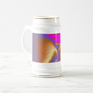 The Magic of Summer , Abstract 3D Art Beer Stein