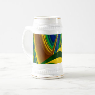 The Magic of Summer , Abstract 3D Art Beer Stein
