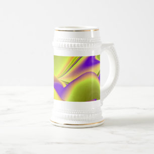 The Magic of Summer , Abstract 3D Art Beer Stein