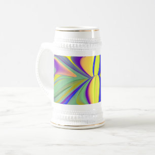 The Magic of Summer , Abstract 3D Art Beer Stein