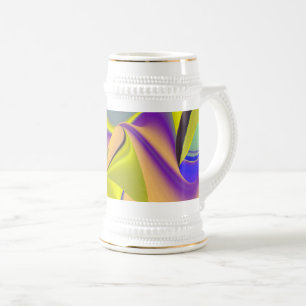 The Magic of Summer , Abstract 3D Art Beer Stein