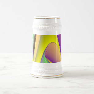 The Magic of Summer , Abstract 3D Art Beer Stein