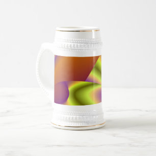 The Magic of Summer , Abstract 3D Art Beer Stein