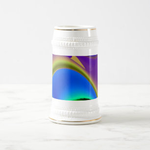 The Magic of Summer , Abstract 3D Art Beer Stein
