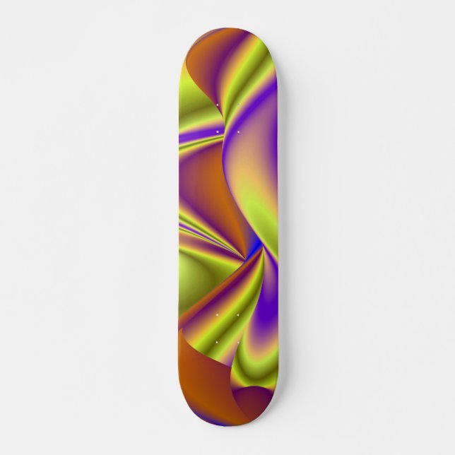 The Magic of Summer , Abstract 3D Art Skateboard (Front)