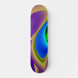 The Magic of Summer , Abstract 3D Art Skateboard