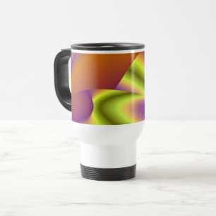The Magic of Summer , Abstract 3D Art Travel Mug