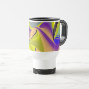 The Magic of Summer , Abstract 3D Art Travel Mug