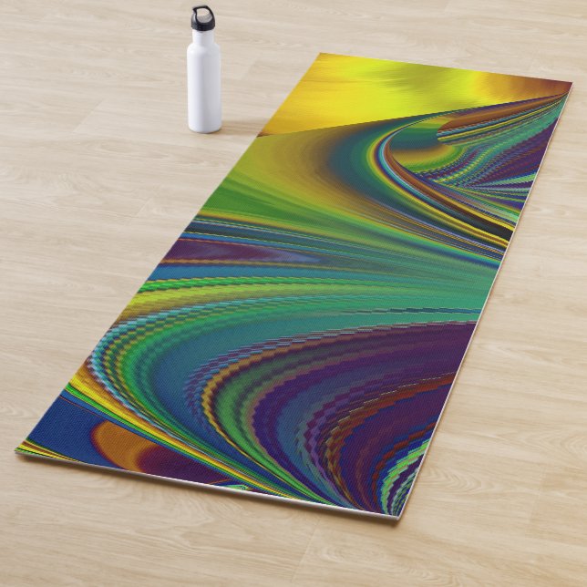 The Magic of Summer , Abstract 3D Art Yoga Mat (In Situ)