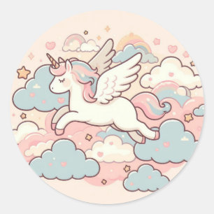 The Magic of Unicorns Classic Round Sticker