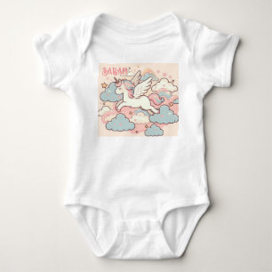 The Magic of Unicorns (Customize with Name) Baby Bodysuit