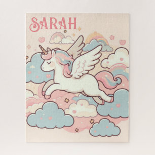 The Magic of Unicorns (Customize with Name) Jigsaw Puzzle