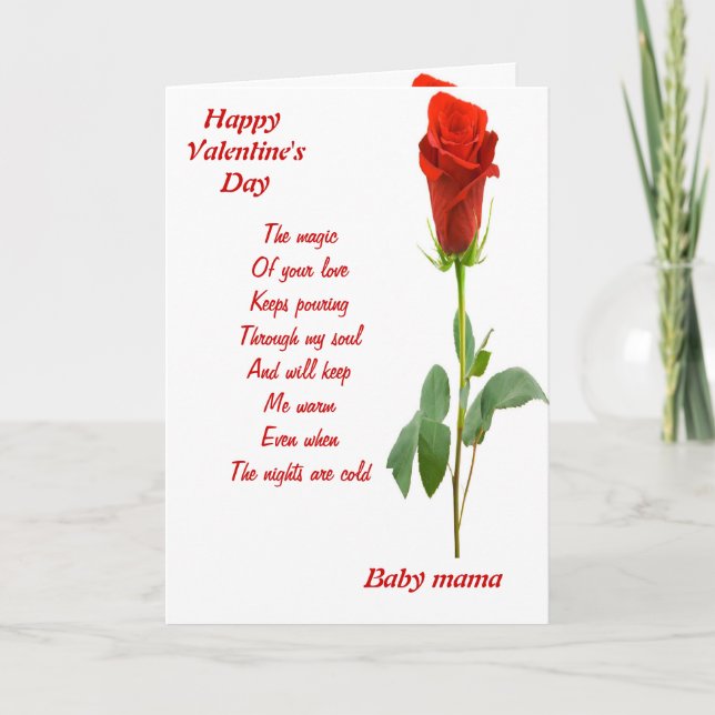 The magic of your love baby mama holiday card (Front)