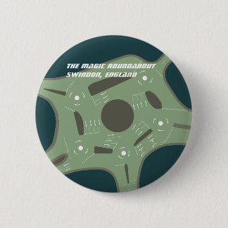 The Magic Roundabout, Swindon, England 2 Inch Round Button