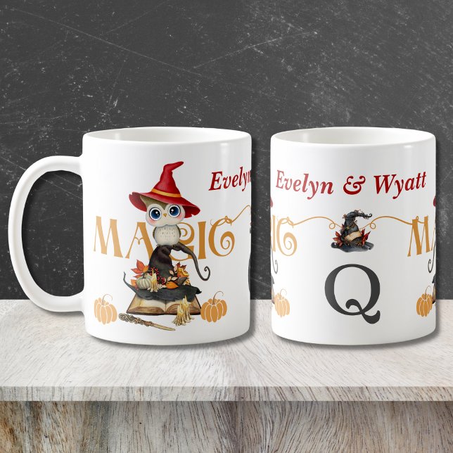 The Magic Witch Owl Fall Themed Personalized Coffee Mug (Creator Uploaded)