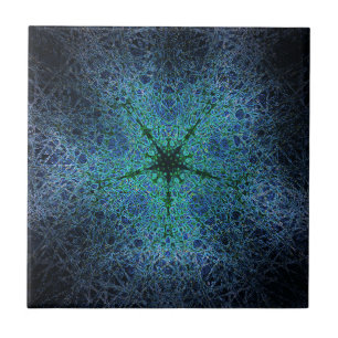 The magical design of galaxies ceramic tile