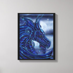 The "Magical Nigh" Dragon fantasy by Renee Lavoie  Canvas Print