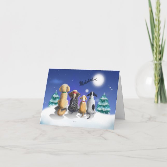 The magical Night, Christmas Note card by Catia le (Front)
