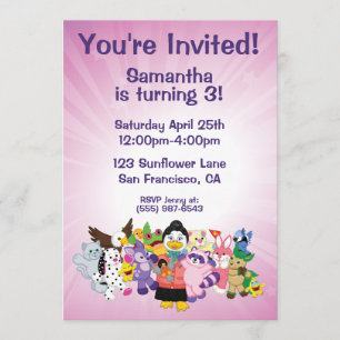 The Magical World of Webkinz Invitation