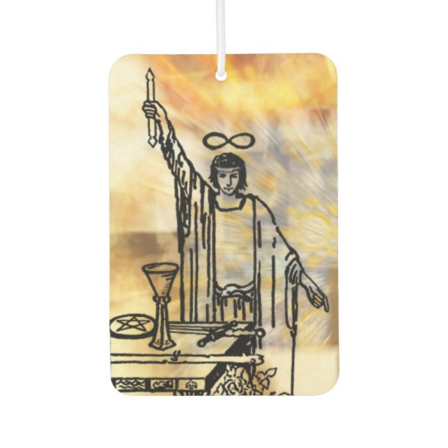 The Magician Tarot Card Air Freshener (Front)