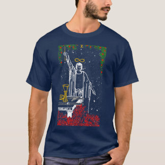 The Magician Winter Nights Snow Themed Tarot Card  T-Shirt