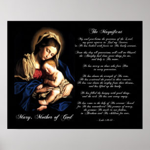 The Magnificat - Madonna and Child Custom Poster