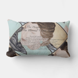 The Magnificat Of The Blessed Virgin Mary Lumbar Pillow
