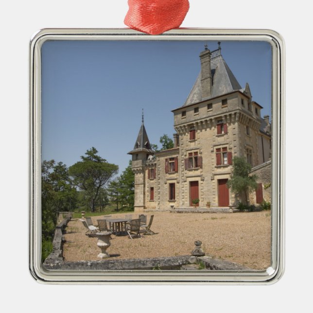 The magnificent Chateau de Pressac and garden Metal Ornament (Front)