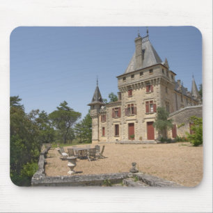 The magnificent Chateau de Pressac and garden Mouse Pad