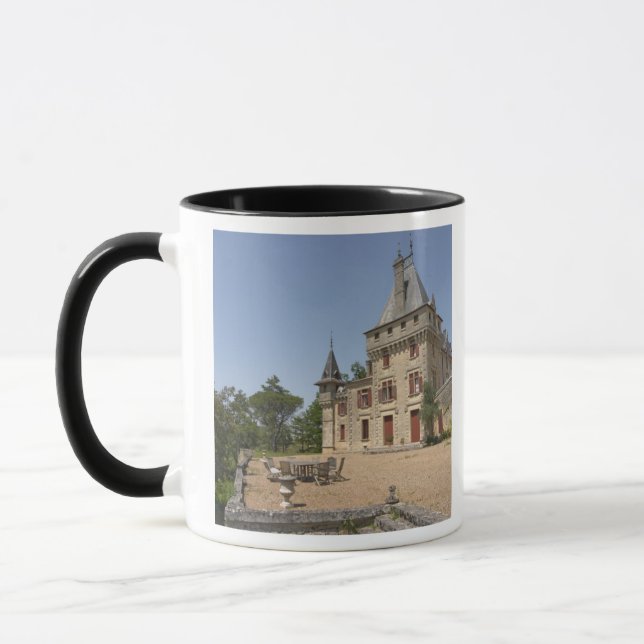 The magnificent Chateau de Pressac and garden Mug (Left)