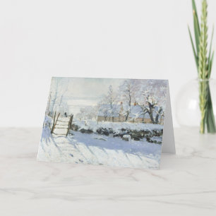The Magpie by Claude Monet Card