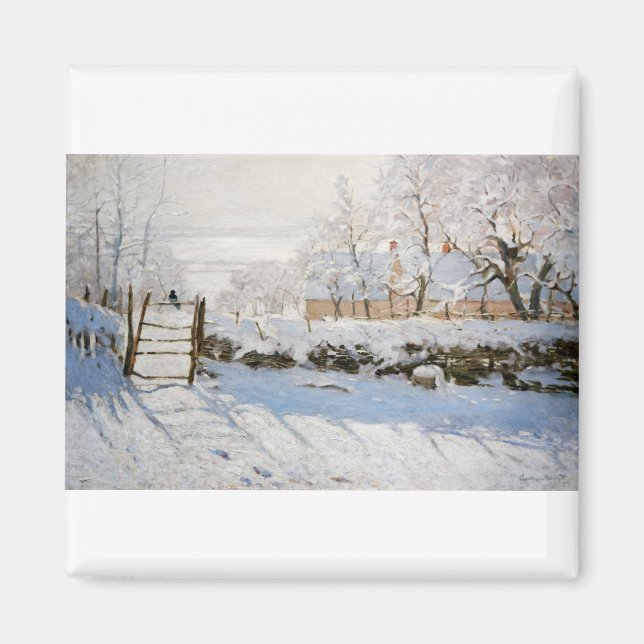 The Magpie by Claude Monet Magnet (Front)