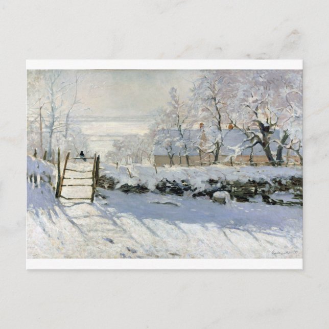 The Magpie, Monet Postcard (Front)