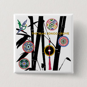 The Mah Jongg Grove 2 Inch Square Button